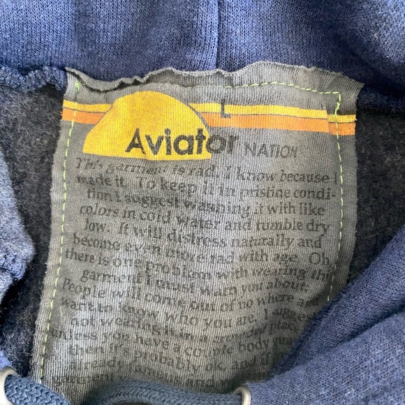 Aviator Nation Venice Relaxed Pullover Hoodie Size Large. Never worn, NWOT. - Picture 4 of 4